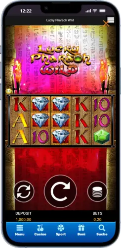Lucky Pharaoh Wild auf Android vom Startbildschirm starten